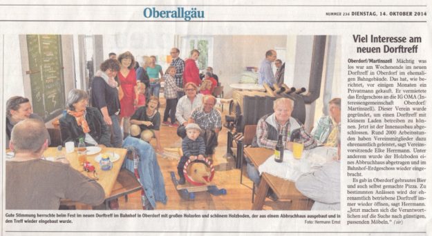  Allgäuer Zeitung vom 14. Oktober 2014
